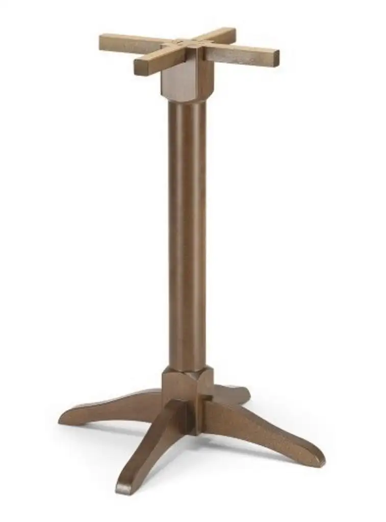 Base centrale tornita tonda alta