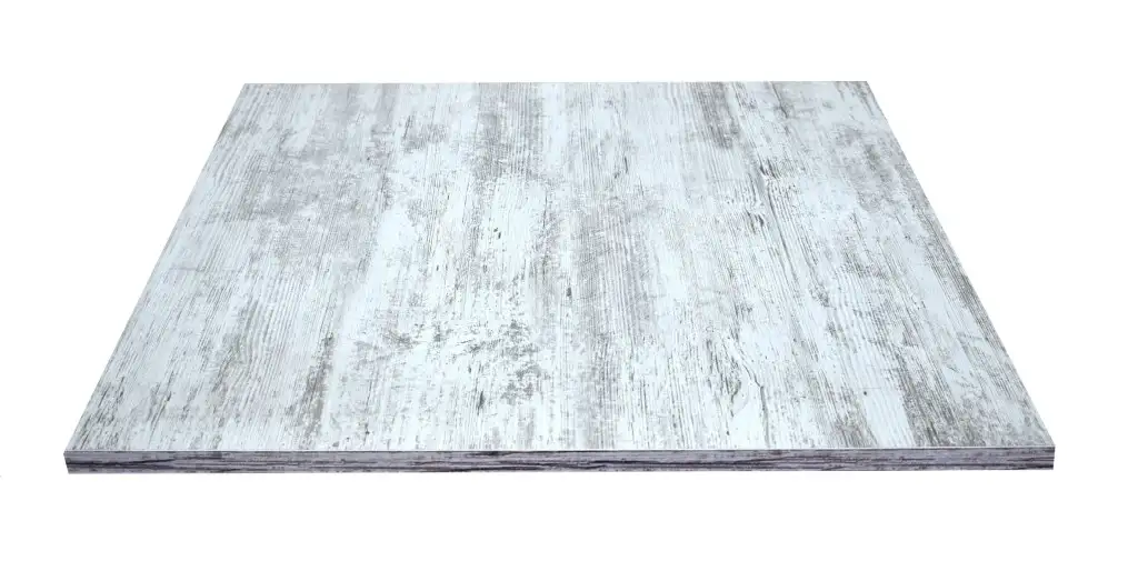 Piano tavolo in melaminico nobilitato bianco consumato